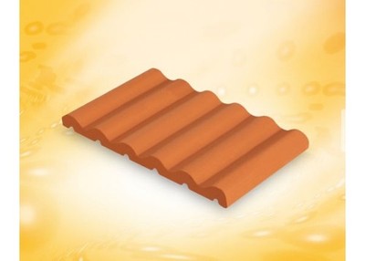 TEIFOC - 903810 WELLENPLATTE HALB ROT 6 STÜCK NEU OVP