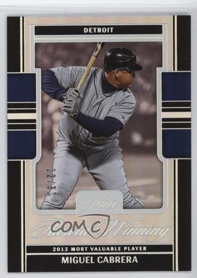 2025 Panini Three and Two Award Winning Full Count /32 Miguel Cabrera #13 jg3