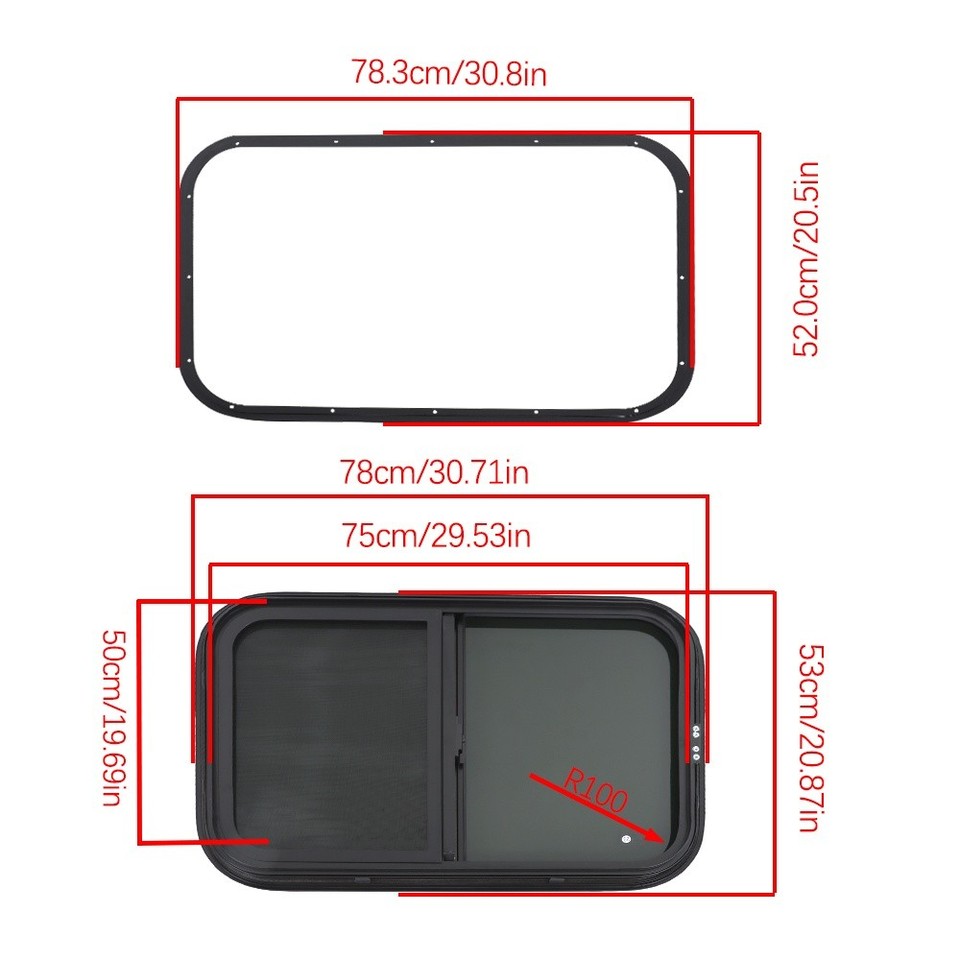 15x30 Rv Window RV Window 24/30/35/36/42