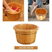 Foot Washing Bucket Wood Foot Tub for Home Foot SPA Soaking Feet Women Men