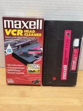 Maxwell VCR Head Cleaner Wet Type VHS VP-200 Full Bottle Of Cleaner 