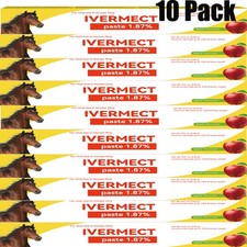 10 Pack Paste Apple Flavored Horse Dewormer Safe Effective in US Easy to Use