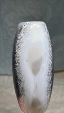 Mongolian Gobi Desert, Natural Ellipsoid  Agate, Fossil Bead, Talisman ⚡️