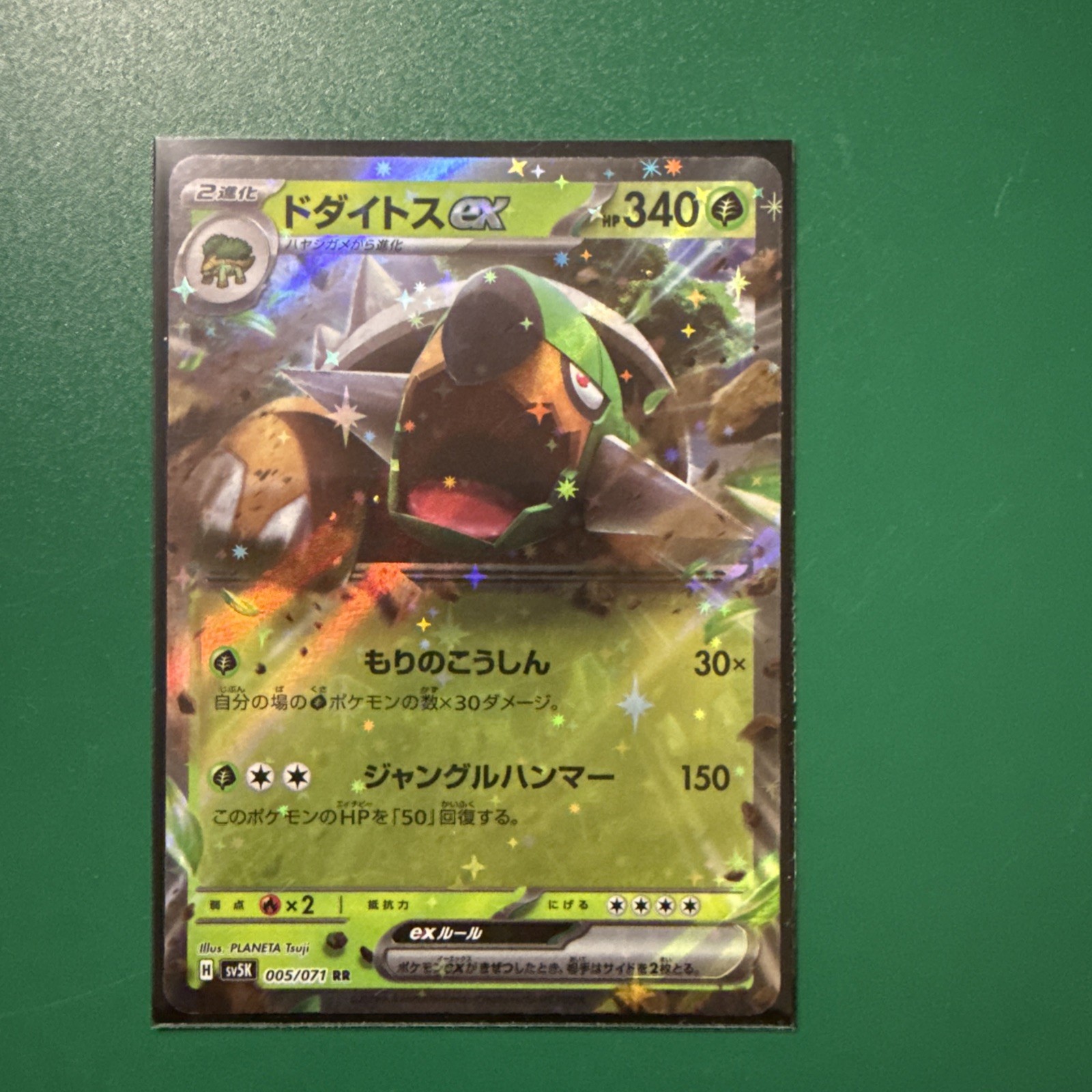2024 Pokemon SV JPN Wild Force #005/071 Torterra Ex TAG 6.5 EX-NM+