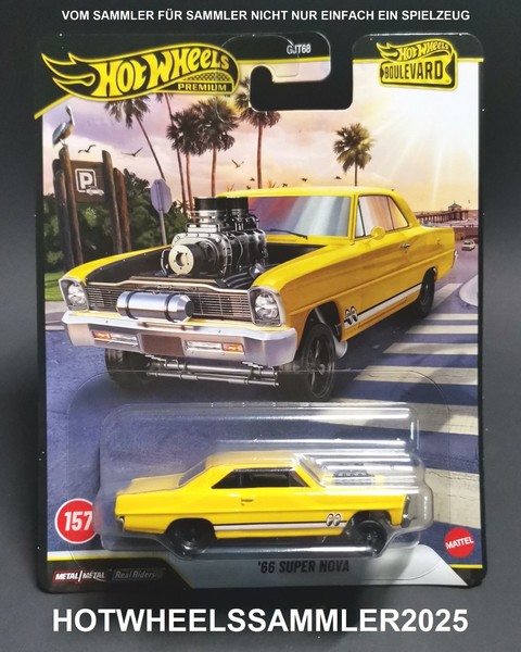 "Hot Wheels Premium \"1966 Super Nova Mooneyes\" Boulevard OVP UngeÖFfnet Ansehen"-image