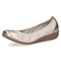 Ballerinas Damen Leder Gelb 38 Caprice Vanilla Comb Flach Schuhe