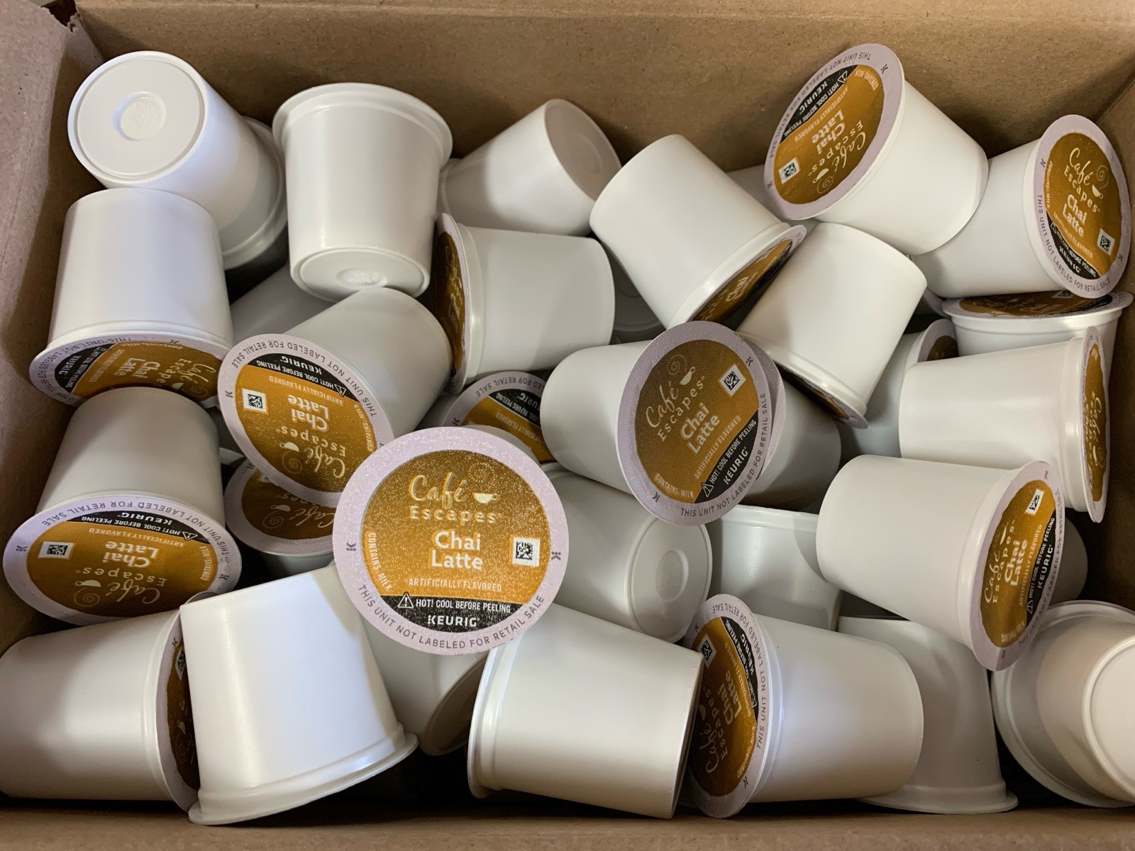 192 Keurig Cafe Escapes Chai Latte Keurig Loose K-Cup Pods BULK