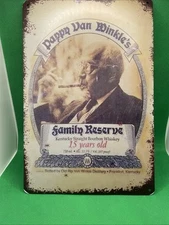 Pappy Van Winkle Bourbon Whiskey-Metal Bar Sign