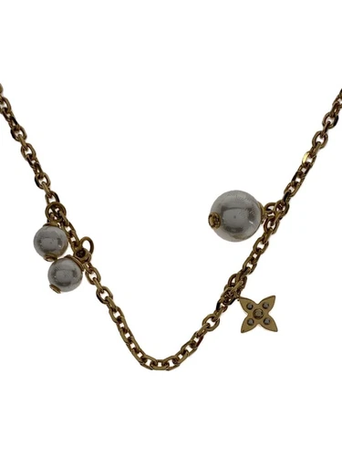 LOUIS VUITTON（LV） Collana di perle Charmy Louis Vuitton GLDM75442 LV usata