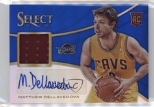 2013 Panini Select Rookie Jersey Blue Prizm 22/49 Matthew Dellavedova Auto 0o9