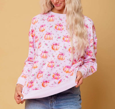 Bums & Roses Women's Relaxed Crew Neck Sweatshirt