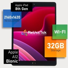 Apple iPad 8th Gen A2270  10.2"  Retina    32GB  Wi-Fi  Very Good  Gray
