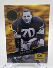 1994 Signature Gold Standard Sam Huff HOF Hall of Fame Autographs #/2500