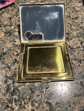 MARHILL Vintage Mother Of Pearl Powder Compact Case