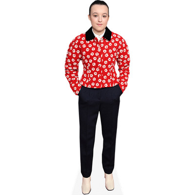 Bella Ramsey (rotes Top) lebensgroßer Ausschnitt