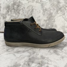 Ecco Damara Chukka Boots Womens 7.5  Black Le...