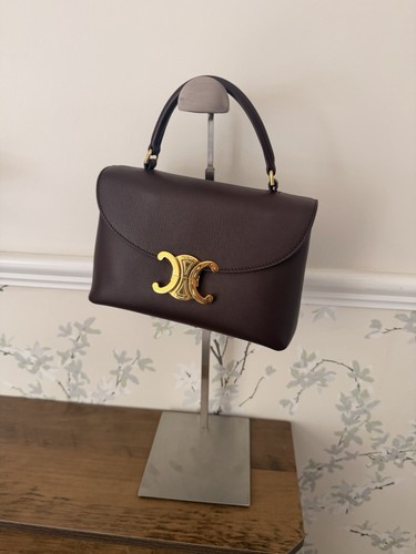 CELINE TEEN NINO - Chestnut Supple Calfskin Small Shoulder Bag
