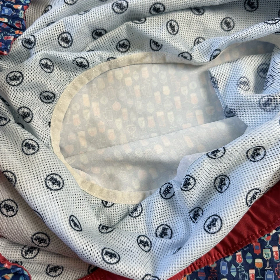 Peter Millar Swim Trunks XL 7” Seaside Collection Stormy Rum Cocktail Drinks - Image 4 of 4