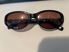 Brighton Sabrina Sunglasses; w/case. Black w/black lenses. Excellent condition.