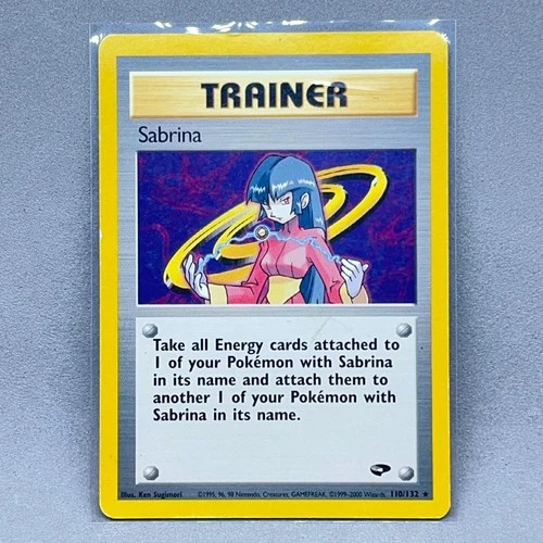 Sabrina 110/132 Rare Gym Challenge Pokemon Unlimited Moderately Played