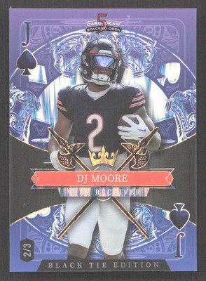CZC626 - 2026 Wild Card Stacked Deck - Black Tie - DJ Moore - /3 - Purple