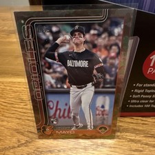 Topps 2025 Series 1 #20 Coby Mayo Rookie Baltimore Orioles Camo Parallel /25