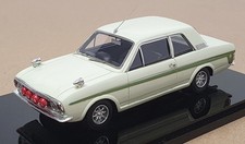 British Heritage Models 1/43 Scale MC 12C 1968 Ford Lotus Cortina S1 White/Green