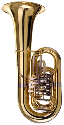 Tuba Instrument a Vent Cuivre Tonalite Bb Taille 4/4 Embouchure Valise Set Laque - Photo 1/4