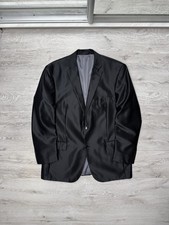 Giacca blazer Versace Jeans Couture nero due bottoni finitura raso uomo taglia EU52