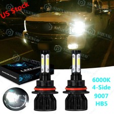 Led Headlight Bulb Hilo Kit 9007 Hb5 White Bf For 1987-2004 Ford F150 F250 F350
