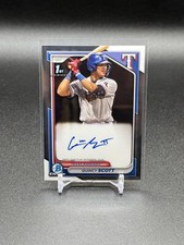 2024 Bowman Chrome Quincy Scott CPA-QS 1st Auto | Texas Rangers