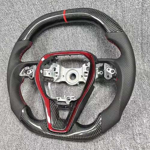 Real Carbon Fiber Steering Wheel With Trim For RAV4 2018 2019 2020 2021-2024 - Foto 3 di 5