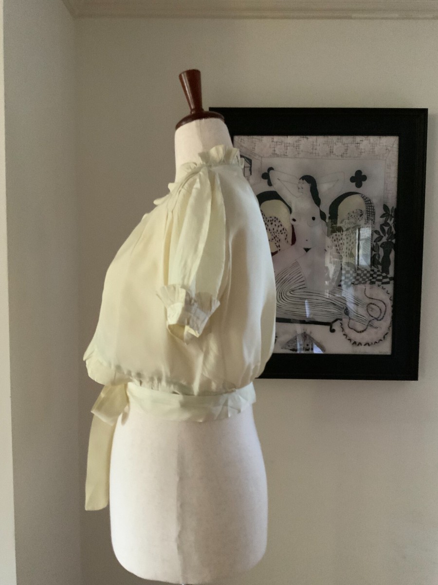 19s0s Bed Jacket Silk - Vintage Bed Jacket View 5