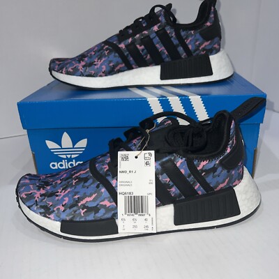 Adidas NMD_R1 J  Pink/blue/black Size 7