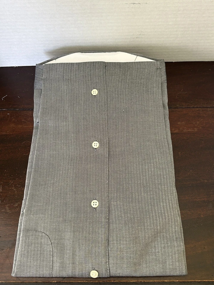 Camisa masculina Zylos George Machado preta e cinza espinha de peixe 15 32/33 - Imagem 4 de 4