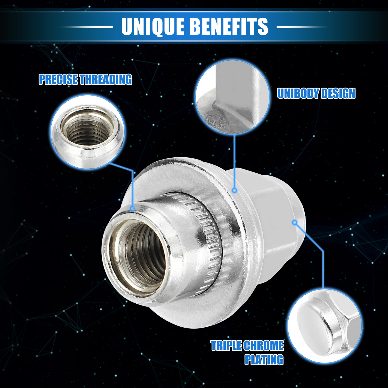 20 Pcs M12 x 1.5 Wheel Lug Nuts for Jaguar XF XJ XJR No.C2C35294/C2C35294010