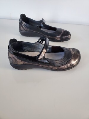 NAOT Shoes Womens Kirei Mary Jane Leather Comfort Metallic