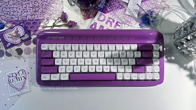 unboxing only prebuilt coolkiller VIVID67 purple mechanical tri-mode keyboard