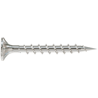 Simpson T08C162WQM Fiber-Cement Screw   #8 x 1-5/8 in. #2 Square Wafer-Head, Typ