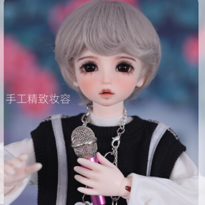 Full Set 1/4 BJD Doll SD Resin Joint Doll Cool Young Boy with Face Makeup Gift