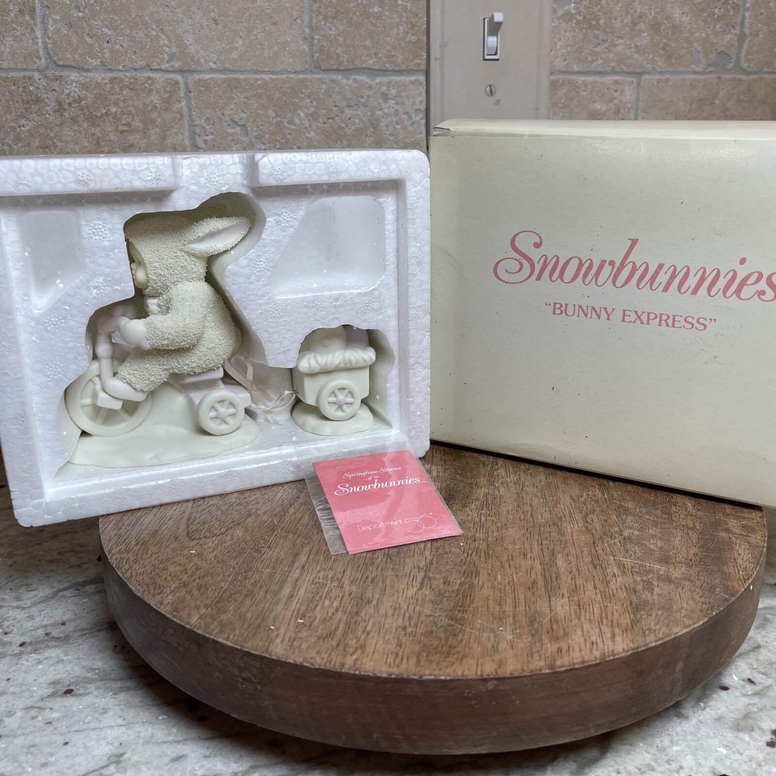 Dept 56 Snowbunny Bunny Express #26287 Springtime Stories Collectible with Box 69