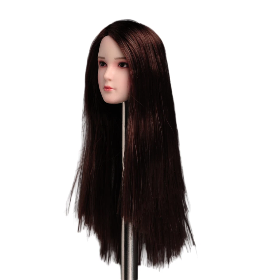 Скульптура женской головы SUPER DUCK 1/6 SDH028C для 12-дюймовых каштановых волос PHICEN TBLeague - Изображение 3 из 4