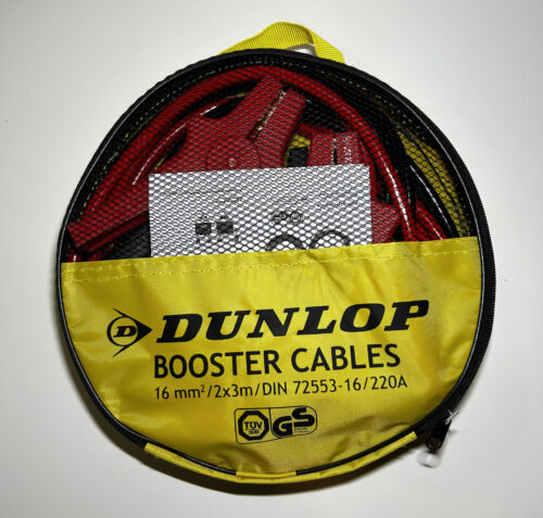 Starthilfekabel Dunlop 16mm2 2x3m Starthilfekabel Startkabelset Ladekabel Auto - Bild 1 von 2