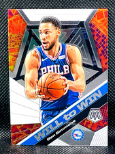 2019-20 Panini Mosaic Basketball - BEN SIMMONS - Will To Win Chrome Insert