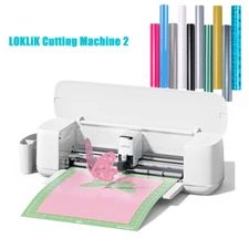 Vinyl Cutting Machine Cutter Die Cutting Machine Bundle w/ Vinyl Roll LOKLiK