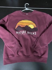 Womans Natureback Crewneck Size S Excellent Dust Maroon