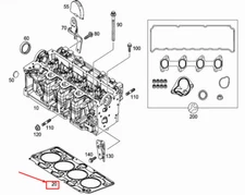 NEW MERCEDES-BENZ CITAN W415 ENGINE CYLINDER HEAD GASKET A6070160000 GENUINE