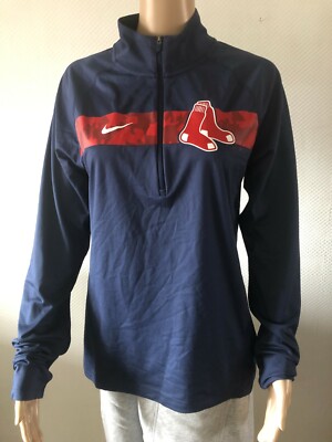 MLB Nike Damen Red Sox Boston Langarmshirt Blau GR. M 569482