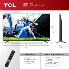 Tcl 85-inch Q6 Qled 4k Smart Tv With Google Tv (85q650g, 2023 Model) 