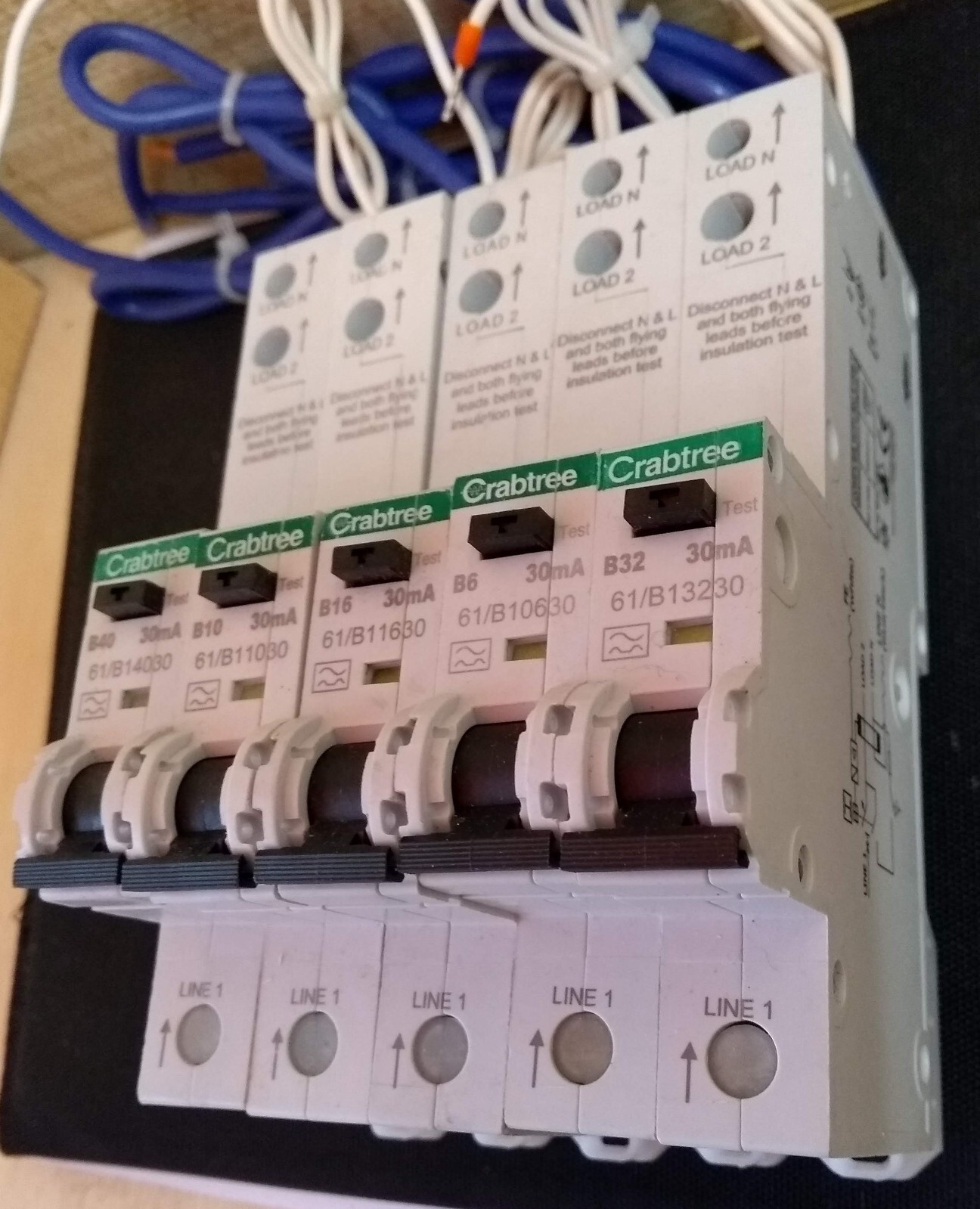 Crabtree Starbreaker 61/B1 RCBO's 30m 40A, 32A, 20A, 16A, 6A ! live ...